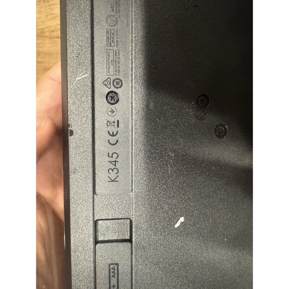 Logitech K345 Wireless Keyboard Slim Full-Size Tested Working Great - Picture 3 of 3
